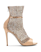 Shining Rhinestone Ankle Boots Heels EU 33 / Gold / 7.5CM